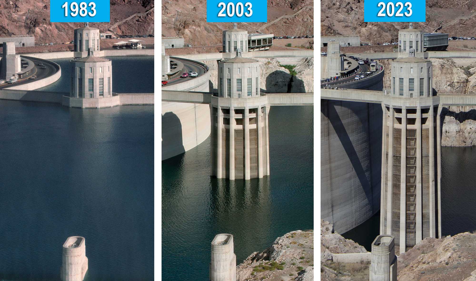 Hoover Dam 1983 2023 